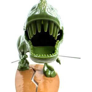 2018  T-Rex Tacosaurus Green Dinosaur Taco Stand & Holder